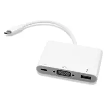 Laptop Docks & Port Replicators | Cablenet 20cm USB 3.1c Male  SVGA, USB 3.1c, USB 3.0 Type A Active