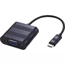 Graphics Adapters | Cablenet 20cm USB 3.1c Male  VGA Female (1920x1080p@60Hz) Tailed Black