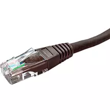 Cablenet | Cablenet 20m Cat5e RJ45 Brown U/UTP PVC 24AWG Flush Moulded Booted