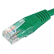 Cablenet | Cablenet 20m Cat5e RJ45 Green U/UTP PVC 24AWG Flush Moulded Booted