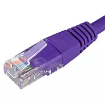 Violet | Cablenet 20m Cat5e RJ45 Violet U/UTP PVC 24AWG Flush Moulded Booted