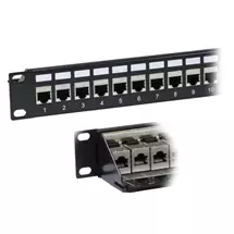 Patch Panels | Cablenet 24 Port Cat6a FTP 1u Coupler Panel | In Stock