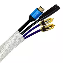 Cable Accessories | Cablenet 25m Braided Sleeving 14mm-25mm (36mm max) LSOH White