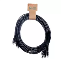 Cablenet | Cablenet 2m Cat6 RJ45 Black U/UTP PVC 24AWG Flush Moulded Booted Patch