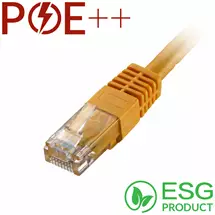 Cablenet | Cablenet 2m Cat6 RJ45 Yellow U/UTP PVC 24AWG Flush Moulded Booted