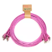 Cablenet | Cablenet 2m Cat6a RJ45 Pink S/FTP LSOH 26AWG Snagless Booted Patch
