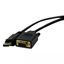 Video Cable | Cablenet 2m DisplayPort 1.2 Male  SVGA HD15 Male 1080i Black PVC