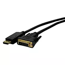 Video Cable | Cablenet 2m DisplayPort Male 1.2  DVID Male 1080p UniD Black Cable.