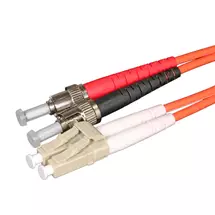Top Brands | Cablenet 2m OM1 62.5/125 LC-ST Duplex Orange LSOH Fibre Patch Lead