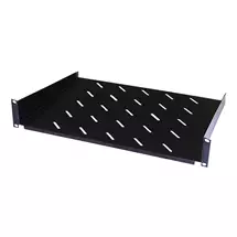 Rack shelf | Cablenet 2u 350mm Cantilever Vented Shelf Black (600mm Cab) (20Kg)