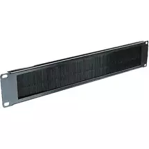 Cable Accessories | Cablenet 2u Brush Strip Panel Letter Box Style Black