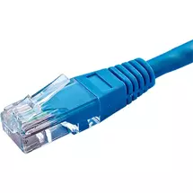 Cablenet 30m Cat5e RJ45 Blue U/UTP PVC 24AWG Flush Moulded Booted