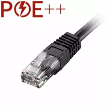 Cablenet | Cablenet 30m Cat6 RJ45 Black U/UTP PVC 24AWG Flush Moulded Booted
