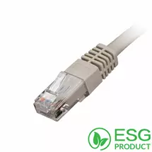 Top Brands | Cablenet 3m Cat5e RJ45 Grey U/UTP PVC 24AWG Flush Moulded Booted Patch