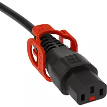 Power Cables | Cablenet 3m IEC C14 - IEC C13 IEC Lock + Black PVC 1.0mm Power Leads