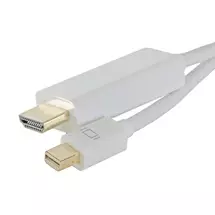 Video Cable | Cablenet 3m Mini DisplayPort Male  HDMI 1.4b Male 1080p White PVC
