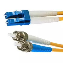 Top Brands | Cablenet 3m OS2 9/125 LC-ST Duplex Yellow LSOH Fibre Patch Lead