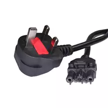 Power Cables | Cablenet 5m GST18 Female  UK 13Amp Plug Wieland Black PVC Power Leads.