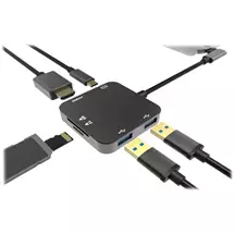Laptop Docks & Port Replicators | Cablenet 6 in 1 USB-C to HDMI 1.4b Docking Station