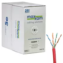 Cablenet | Cablenet Cat5e Red U/UTP LSOH 24AWG Solid CPR Dca Cable 305m Reelex