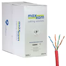 Cablenet | Cablenet Cat6 Red U/UTP LSOH 23AWG Solid CPR Dca Cable 305m Reelex