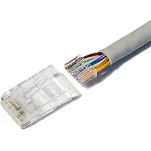 Wire Connectors | Cablenet Cat6 RJ45 UTP 50u Crimp Plug Stranded (2 Part)
