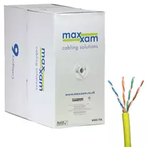 Cablenet | Cablenet Cat6 Yellow U/UTP LSOH 23AWG Solid CPR Dca Cable 305m Reelex