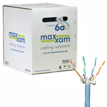 Cablenet Cat6a Ice Blue U/FTP LSOH 23AWG Solid CPR B2ca Cable 305m