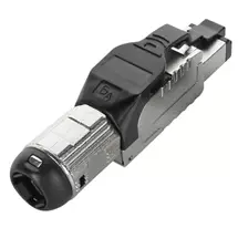Wire Connectors | Cablenet Cat6a RJ45 FTP Field Termination Plug with Black Latch
