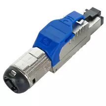 Wire Connectors | Cablenet Cat6a RJ45 FTP Field Termination Plug with Blue Latch