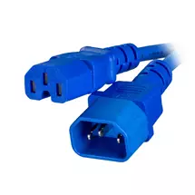 Power Cables | Cablenet CNL 3M C14C15 Bl Rbr 1.0MM. Cable length: 3 m, Connector 1: