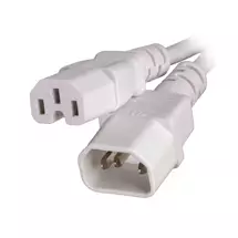 Power Cables | Cablenet CNL 3M C14C15 Wh Rbr 1.0MM. Cable length: 3 m, Connector 1: