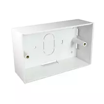 Outlet Boxes | Cablenet Double Gang PVC Back Box 45mm | In Stock | Quzo UK