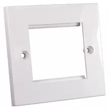 Wall Plates & Switch Covers | Cablenet Flat Faceplate 50mm x 50mm Single Gang | In Stock