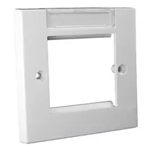 Wall Plates & Switch Covers | Cablenet Flush Faceplate 86mm x 86mm with Labelling Window Single Gang