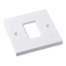 Wall Plates & Switch Covers | Cablenet LJ6C Faceplate Single Gang 1 Port | In Stock