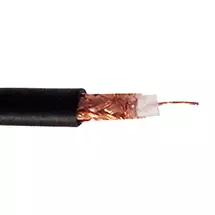 Cablenet | Cablenet RG59 75Ohm Solid PVC CPR Eca CCA Braid Coax Cable Black 100m