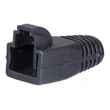 Cable Accessories | Cablenet RJ45 Snagless Boot 8mm Black for use with 22-2096