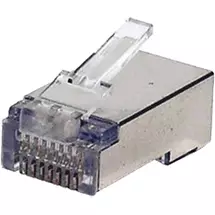 Wire Connectors | Cablenet RJ45 STP 50u Crimp Plug Solid/Stranded | In Stock