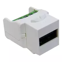 Cablenet | Cablenet USB 2.0 Type A Female - 5 Pin Terminal Keystone White