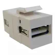 Keystone Modules | Cablenet USB 2.0 Type A Female  Female Keystone White. Construction
