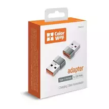 Colorway  | ColorWay Grey Adapter Type-C To USB-A | Quzo UK