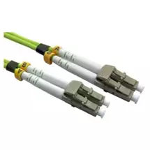 Quzo  | Spire OM5 LC-LC Multimode Fibre Optic Cable, 2 Metres, Lime Green