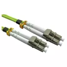 Quzo  | Spire OM5 LC-LC Multimode Fibre Optic Cable, 5 Metres, Lime Green