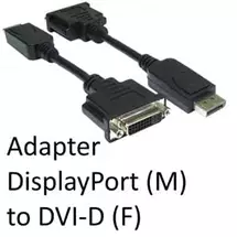 Target | DisplayPort 1.2 (M) to DVI-D (F) Black OEM Adapter