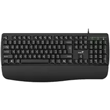 Genius | Genius Kb123 Wired Ai Copilot Business Keyboard With Palm Rest, Usb