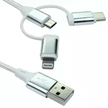 Target | Newlink 1.2M 3In1 Usb Charging Cable, UsbA To Usb Micro, UsbA To UsbC,