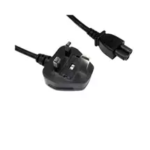 Target | 1.8M Uk 3 Pin Plug To Iec C5 (Clover) 5 Amp Fuse Mains Extension Cable