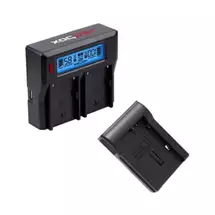 Hedbox | Dual Battery Charger with Battery Charger Plate  Canon: