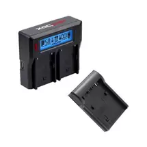 Hedbox | Dual Battery Charger with Battery Charger Plate  Sony: NPFP / NPFV /